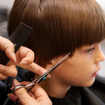 Haircut and style blowout service
